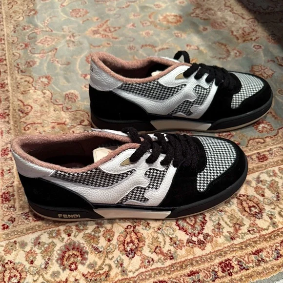 Fendi Black and White Sneakers